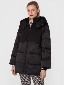 Elisabetta Franchi Γυναίκες Χειμωνιάτικα Μπουφάν Μπουφάν πουπουλένιο PI-48Z-26E2-V490 Μαύρο Oversize