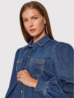 Elisabetta Franchi Γυναίκες Casual Πουκάμισα Τζιν πουκάμισο CJ-13S-16E2-V300 Σκούρο μπλε Regular Fit -Elisabetta Franchi Εκπτώσεις unnamed file 1443