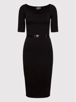 Elisabetta Franchi Γυναίκες Πλεκτά Φορέματα Φόρεμα υφασμάτινο AM-47M-16E2-V399 Μαύρο Slim Fit -Elisabetta Franchi Εκπτώσεις unnamed file 1449