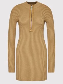 Elisabetta Franchi Γυναίκες Πλεκτά Φορέματα Φόρεμα υφασμάτινο AM-45M-16E2-V380 Καφέ Slim Fit -Elisabetta Franchi Εκπτώσεις unnamed file 1453