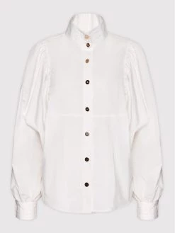 Elisabetta Franchi Γυναίκες Casual Πουκάμισα Πουκάμισο CA-296-16E2-V360 Λευκό Slim Fit -Elisabetta Franchi Εκπτώσεις unnamed file 1463