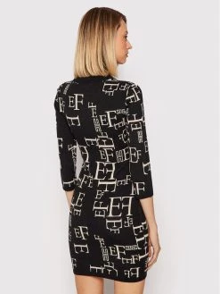 Elisabetta Franchi Γυναίκες Πλεκτά Φορέματα Φόρεμα υφασμάτινο AM-63Q-16E2-V240 Μαύρο Slim Fit -Elisabetta Franchi Εκπτώσεις unnamed file 1466