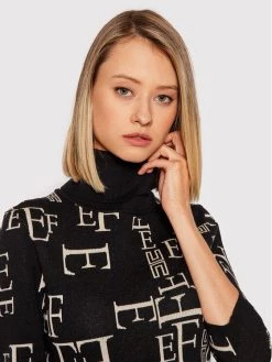 Elisabetta Franchi Γυναίκες Πλεκτά Φορέματα Φόρεμα υφασμάτινο AM-63Q-16E2-V240 Μαύρο Slim Fit -Elisabetta Franchi Εκπτώσεις unnamed file 1467