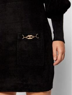 Elisabetta Franchi Γυναίκες Πλεκτά Φορέματα Φόρεμα υφασμάτινο AM-38S-16E2-V460 Μαύρο Relaxed Fit -Elisabetta Franchi Εκπτώσεις unnamed file 1477