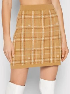 Elisabetta Franchi Γυναίκες Φούστα Mini GK-36A-16E2-V240 Μπεζ Regular Fit