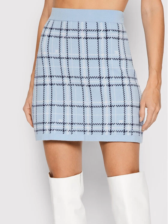 Elisabetta Franchi Γυναίκες Φούστα Mini GK-36A-16E2-V240 Μπλε Regular Fit 1 Elisabetta Franchi Γυναίκες Φούστα Mini GK-36A-16E2-V240 Μπλε Regular Fit