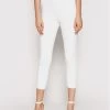 Elisabetta Franchi Γυναίκες Παντελόνια Chinos Παντελόνι Chino PA-337-11E2-V280 Λευκό Cigarette Fit