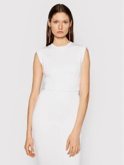 Elisabetta Franchi Γυναίκες Μπλουζάκια Μπλουζάκι TK-27Q-11E2-V340 Λευκό Slim Fit