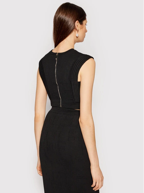 Elisabetta Franchi Γυναίκες Μπλουζάκια Μπλουζάκι TK-27Q-11E2-V340 Μαύρο Slim Fit 3 Elisabetta Franchi Γυναίκες Μπλουζάκια Μπλουζάκι TK-27Q-11E2-V340 Μαύρο Slim Fit - Image 3