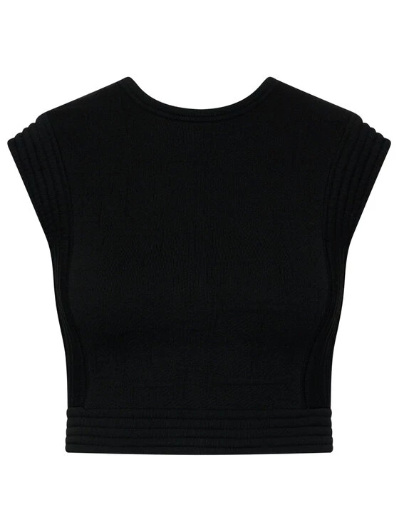 Elisabetta Franchi Γυναίκες Μπλουζάκια Μπλουζάκι TK-27Q-11E2-V340 Μαύρο Slim Fit 5 Elisabetta Franchi Γυναίκες Μπλουζάκια Μπλουζάκι TK-27Q-11E2-V340 Μαύρο Slim Fit - Image 5