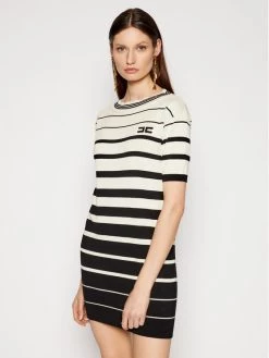 Elisabetta Franchi Γυναίκες Πλεκτά Φορέματα Φόρεμα υφασμάτινο AM-92T-11E2-V310 Μπεζ Regular Fit