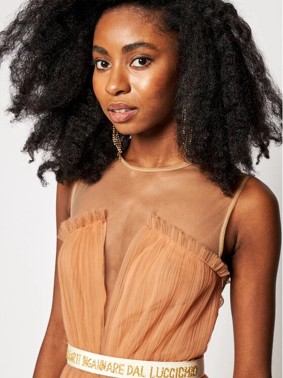 Elisabetta Franchi Γυναίκες Βραδινά Φορέματα Φόρεμα βραδινό AB-001-06E2-V769 Ροζ Waisted Fit 4 Elisabetta Franchi Γυναίκες Βραδινά Φορέματα Φόρεμα βραδινό AB-001-06E2-V769 Ροζ Waisted Fit - Image 4