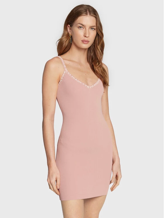 Elisabetta Franchi Γυναίκες Καθημερινά Φορέματα Φόρεμα καθημερινό AM-36B-26E2-V250 Ροζ Slim Fit 1 Elisabetta Franchi Γυναίκες Καθημερινά Φορέματα Φόρεμα καθημερινό AM-36B-26E2-V250 Ροζ Slim Fit