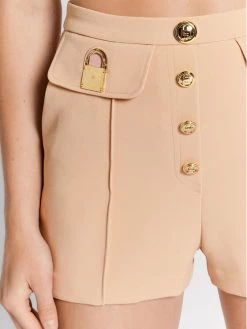 Elisabetta Franchi Γυναίκες Υφασμάτινα Σορτς Σορτς υφασμάτινο SH-012-22E2-V300 Μπεζ Regular Fit -Elisabetta Franchi Εκπτώσεις unnamed file 1553