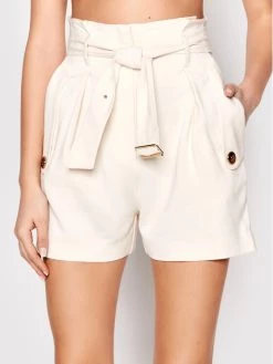 Elisabetta Franchi Γυναίκες Υφασμάτινα Σορτς Σορτς υφασμάτινο SH-008-21E-V300 Μπεζ Regular Fit