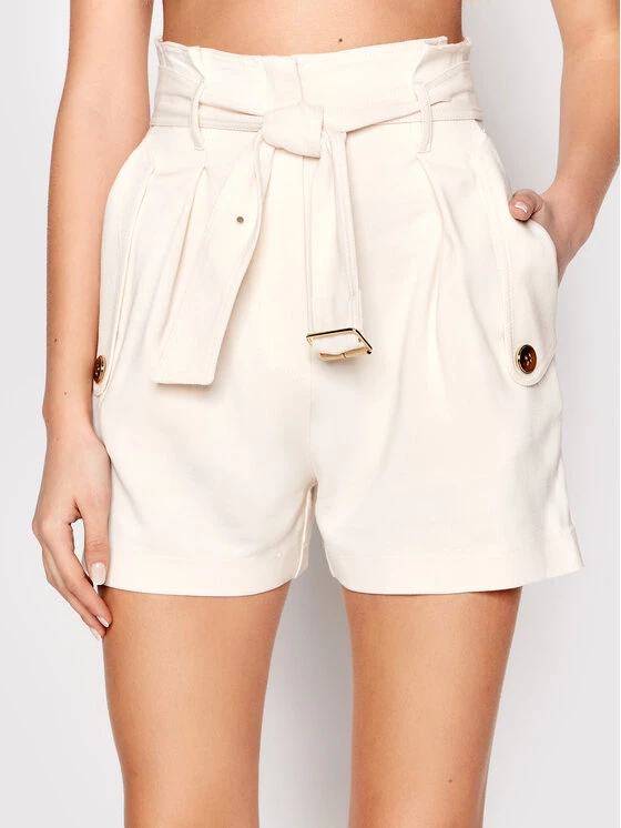 Elisabetta Franchi Γυναίκες Υφασμάτινα Σορτς Σορτς υφασμάτινο SH-008-21E-V300 Μπεζ Regular Fit 1 Elisabetta Franchi Γυναίκες Υφασμάτινα Σορτς Σορτς υφασμάτινο SH-008-21E-V300 Μπεζ Regular Fit