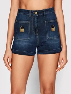 Elisabetta Franchi Γυναίκες Τζιν Σορτς Τζιν σορτσάκια HJ-12S-21E2-V320 Σκούρο μπλε Slim Fit