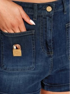 Elisabetta Franchi Γυναίκες Τζιν Σορτς Τζιν σορτσάκια HJ-12S-21E2-V320 Σκούρο μπλε Slim Fit -Elisabetta Franchi Εκπτώσεις unnamed file 1573