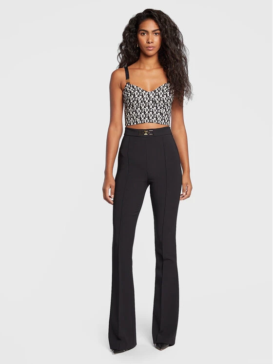 Elisabetta Franchi Γυναίκες Tops Τοπ TO-034-26E2-V260 Μαύρο Slim Fit 2 Elisabetta Franchi Γυναίκες Tops Τοπ TO-034-26E2-V260 Μαύρο Slim Fit - Image 2