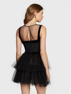 Elisabetta Franchi Γυναίκες Κοκτέιλ Φορέματα Φόρεμα κοκτέιλ AB-229-27E2-V420 Μαύρο Slim Fit -Elisabetta Franchi Εκπτώσεις unnamed file 162