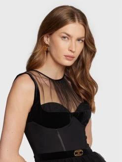 Elisabetta Franchi Γυναίκες Κοκτέιλ Φορέματα Φόρεμα κοκτέιλ AB-229-27E2-V420 Μαύρο Slim Fit -Elisabetta Franchi Εκπτώσεις unnamed file 163