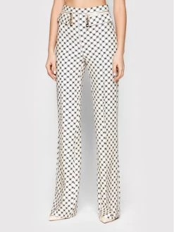 Elisabetta Franchi Γυναίκες Υφασμάτινα Παντελόνια Παντελόνι υφασμάτινο PA-005-21E2-V330 Μπεζ Regular Fit