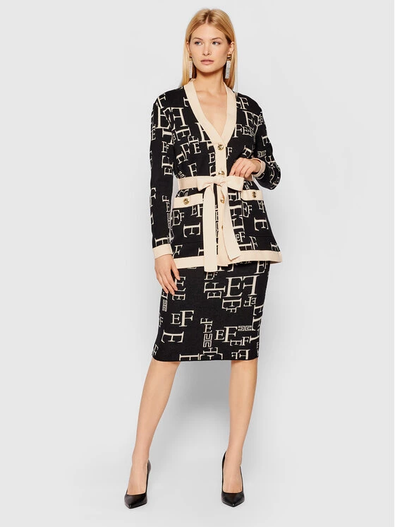 Elisabetta Franchi Γυναίκες Ζακέτες Ζακέτα MK-630-16E2-V590 Μαύρο Regular Fit 2 Elisabetta Franchi Γυναίκες Ζακέτες Ζακέτα MK-630-16E2-V590 Μαύρο Regular Fit - Image 2