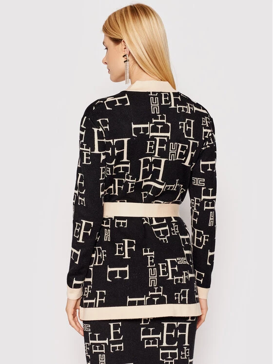 Elisabetta Franchi Γυναίκες Ζακέτες Ζακέτα MK-630-16E2-V590 Μαύρο Regular Fit 3 Elisabetta Franchi Γυναίκες Ζακέτες Ζακέτα MK-630-16E2-V590 Μαύρο Regular Fit - Image 3