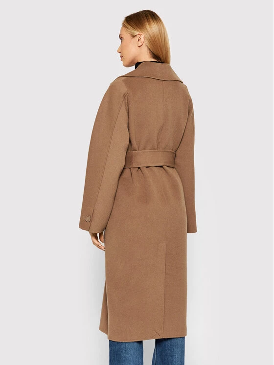 Elisabetta Franchi Γυναίκες Μεταβατικά Παλτά Μάλλινο παλτό CP-33W-16E2-V770 Καφέ Regular Fit 3 Elisabetta Franchi Γυναίκες Μεταβατικά Παλτά Μάλλινο παλτό CP-33W-16E2-V770 Καφέ Regular Fit - Image 3