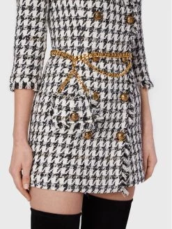 Elisabetta Franchi Γυναίκες Πλεκτά Φορέματα Φόρεμα υφασμάτινο AB-252-27E2-V800 Λευκό Regular Fit -Elisabetta Franchi Εκπτώσεις unnamed file 180