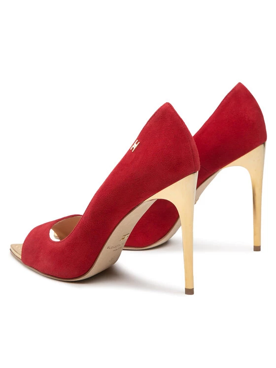 Elisabetta Franchi Γυναίκες Σανδάλια SA-23C-27E2-V490 Κόκκινο 3 Elisabetta Franchi Γυναίκες Σανδάλια SA-23C-27E2-V490 Κόκκινο - Image 3