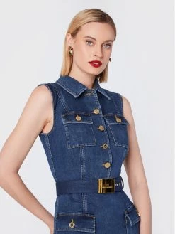 Elisabetta Franchi Γυναίκες Τζιν Φορέματα Φόρεμα τζιν AJ-26D-26E2-V680 Μπλε Regular Fit -Elisabetta Franchi Εκπτώσεις unnamed file 184