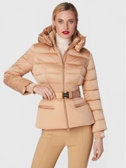 Elisabetta Franchi Γυναίκες Πουπουλένια Μπουφάν Μπουφάν πουπουλένιο PI-40H-26E2-V590 Μπεζ Slim Fit