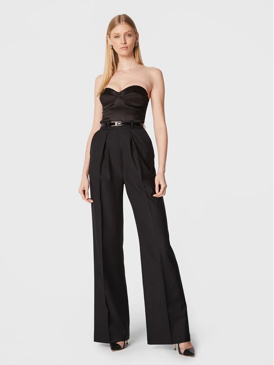 Elisabetta Franchi Γυναίκες Ολόσωμες Φόρμες Ολόσωμη φόρμα TU-015-27E2-AZ2 Μαύρο Slim Fit 1 Elisabetta Franchi Γυναίκες Ολόσωμες Φόρμες Ολόσωμη φόρμα TU-015-27E2-AZ2 Μαύρο Slim Fit