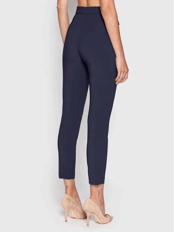 Elisabetta Franchi Γυναίκες Υφασμάτινα Παντελόνια Παντελόνι υφασμάτινο PA-023-26E2-V250 Σκούρο μπλε Regular Fit 4 Elisabetta Franchi Γυναίκες Υφασμάτινα Παντελόνια Παντελόνι υφασμάτινο PA-023-26E2-V250 Σκούρο μπλε Regular Fit - Image 4