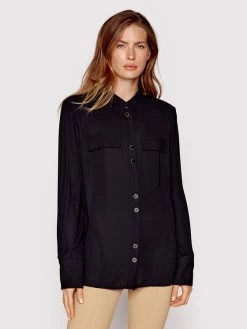 Elisabetta Franchi Γυναίκες Casual Πουκάμισα Πουκάμισο CA-014-26E2-V280 Μαύρο Regular Fit