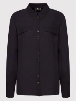 Elisabetta Franchi Γυναίκες Casual Πουκάμισα Πουκάμισο CA-014-26E2-V280 Μαύρο Regular Fit -Elisabetta Franchi Εκπτώσεις unnamed file 1886
