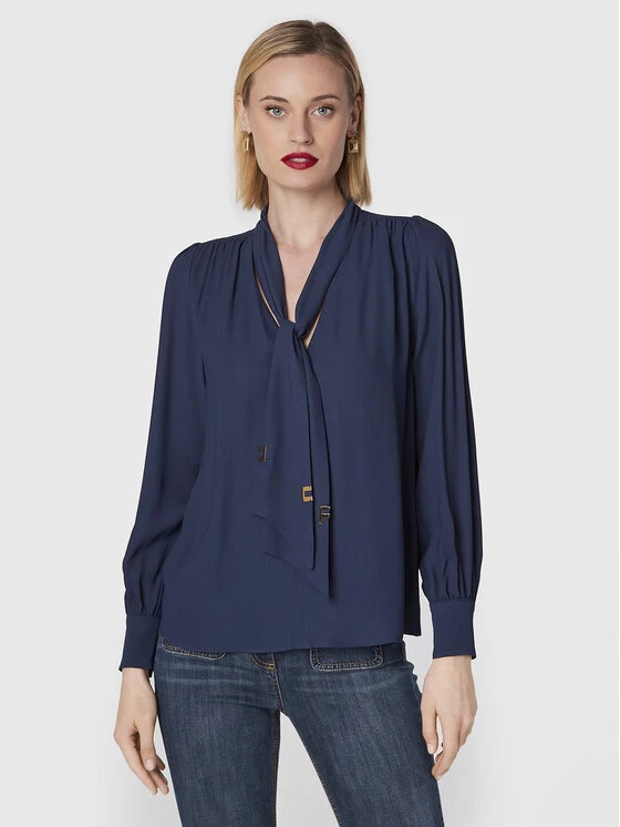 Elisabetta Franchi Γυναίκες Μπλουζάκια Μπλουζάκι CA-009-26E2-V290 Σκούρο μπλε Regular Fit 1 Elisabetta Franchi Γυναίκες Μπλουζάκια Μπλουζάκι CA-009-26E2-V290 Σκούρο μπλε Regular Fit