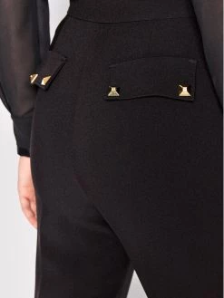 Elisabetta Franchi Γυναίκες Παντελόνια Chinos Παντελόνι Chino PA-015-26E2-V250 Μαύρο Slim Fit -Elisabetta Franchi Εκπτώσεις unnamed file 2076