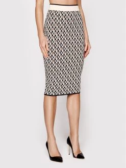 Elisabetta Franchi Γυναίκες Φούστες Pencil Φούστα Pencil GK-60Q-26E2-V260 Μπεζ Slim Fit