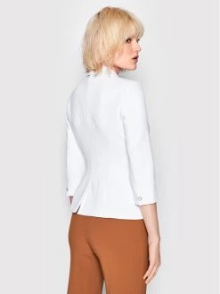Elisabetta Franchi Γυναίκες Σακάκια & Μπλέιζερ Μπλέιζερ GI-030-26E2-V500 Λευκό Slim Fit -Elisabetta Franchi Εκπτώσεις unnamed file 2110