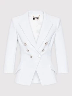 Elisabetta Franchi Γυναίκες Σακάκια & Μπλέιζερ Μπλέιζερ GI-030-26E2-V500 Λευκό Slim Fit -Elisabetta Franchi Εκπτώσεις unnamed file 2112