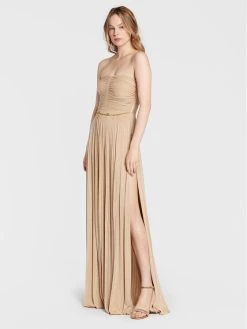 Elisabetta Franchi Γυναίκες Βραδινά Φορέματα Φόρεμα βραδινό AB-256-27E2-V660 Μπεζ Regular Fit