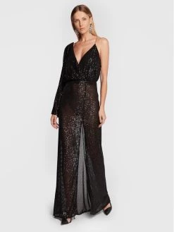 Elisabetta Franchi Γυναίκες Βραδινά Φορέματα Φόρεμα βραδινό AB-288-27E2-V560 Μαύρο Regular Fit