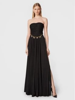 Elisabetta Franchi Γυναίκες Βραδινά Φορέματα Φόρεμα βραδινό AB-256-27E2-V660 Μαύρο Regular Fit