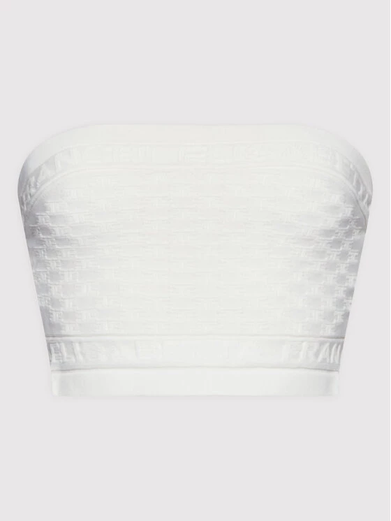 Elisabetta Franchi Γυναίκες Tops Τοπ TK-41B-22E2-V160 Λευκό Slim Fit 5 Elisabetta Franchi Γυναίκες Tops Τοπ TK-41B-22E2-V160 Λευκό Slim Fit - Image 5