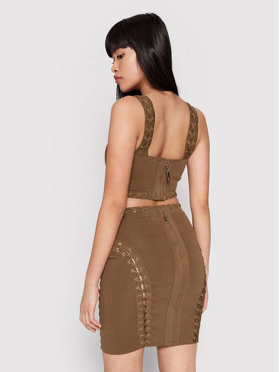 Elisabetta Franchi Γυναίκες Tops Τοπ TK-37B-22E2-V290 Καφέ Regular Fit 3 Elisabetta Franchi Γυναίκες Tops Τοπ TK-37B-22E2-V290 Καφέ Regular Fit - Image 3