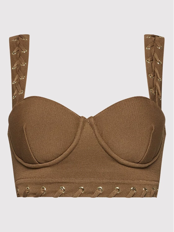 Elisabetta Franchi Γυναίκες Tops Τοπ TK-37B-22E2-V290 Καφέ Regular Fit 5 Elisabetta Franchi Γυναίκες Tops Τοπ TK-37B-22E2-V290 Καφέ Regular Fit - Image 5