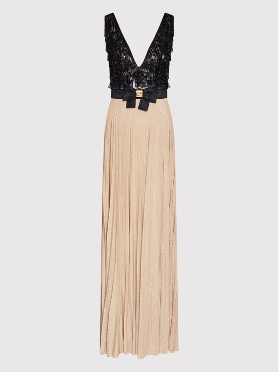 Elisabetta Franchi Γυναίκες Βραδινά Φορέματα Φόρεμα βραδινό AB-102-22E2-V660 Μπεζ Regular Fit 5 Elisabetta Franchi Γυναίκες Βραδινά Φορέματα Φόρεμα βραδινό AB-102-22E2-V660 Μπεζ Regular Fit - Image 5