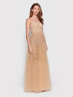 Elisabetta Franchi Γυναίκες Βραδινά Φορέματα Φόρεμα βραδινό AB-097-22E2-V1190 Μπεζ Regular Fit